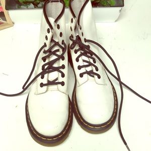 White Doc Marten Boots